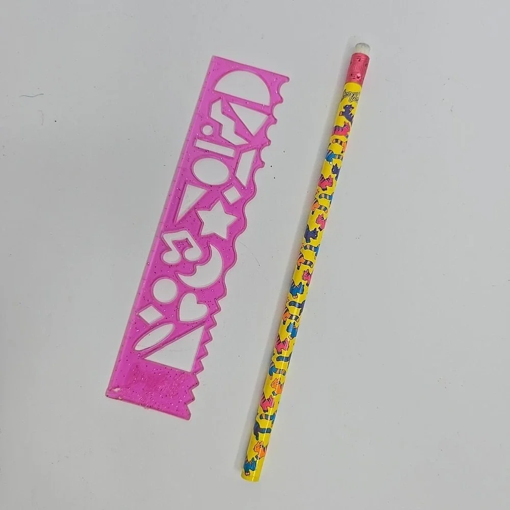 Vtg Lisa Frank Cleocatra All In One Stationery Paper Postalette Pencil Stencil